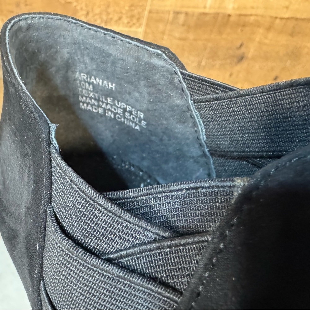 Style & Co Black Suede Like Heeled Boots Arianah … - image 8